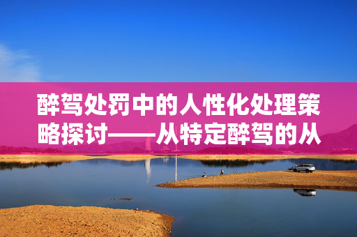 醉驾处罚中的人性化处理策略探讨——从特定醉驾的从轻处理角度分析