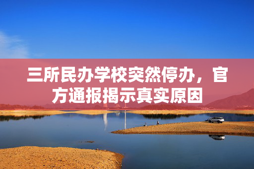 三所民办学校突然停办，官方通报揭示真实原因