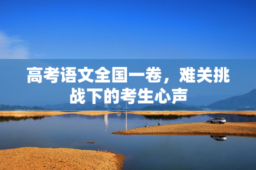 高考语文全国一卷，难关挑战下的考生心声