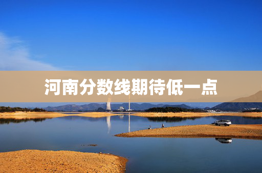 河南分数线期待低一点
