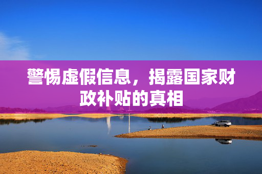 警惕虚假信息，揭露国家财政补贴的真相