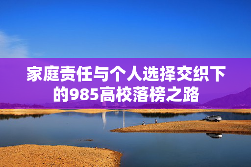 家庭责任与个人选择交织下的985高校落榜之路