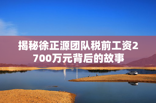 揭秘徐正源团队税前工资2700万元背后的故事