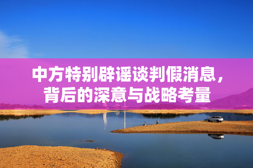 中方特别辟谣谈判假消息，背后的深意与战略考量