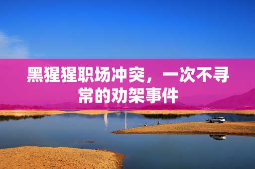 黑猩猩职场冲突，一次不寻常的劝架事件
