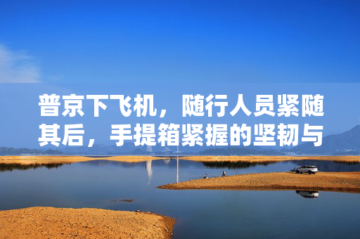 普京下飞机，随行人员紧随其后，手提箱紧握的坚韧与决断