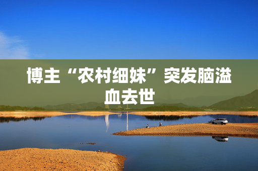 博主“农村细妹”突发脑溢血去世