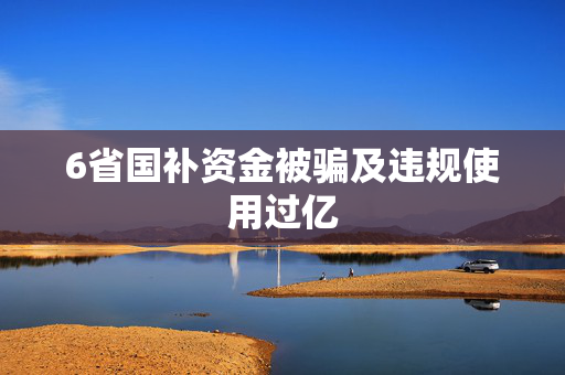 6省国补资金被骗及违规使用过亿