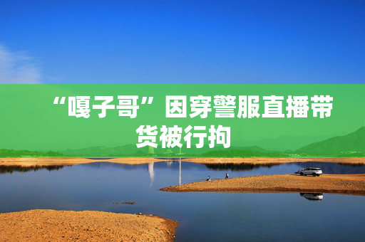 “嘎子哥”因穿警服直播带货被行拘