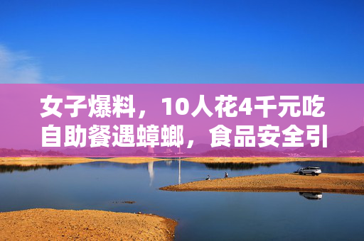 女子爆料，10人花4千元吃自助餐遇蟑螂，食品安全引热议