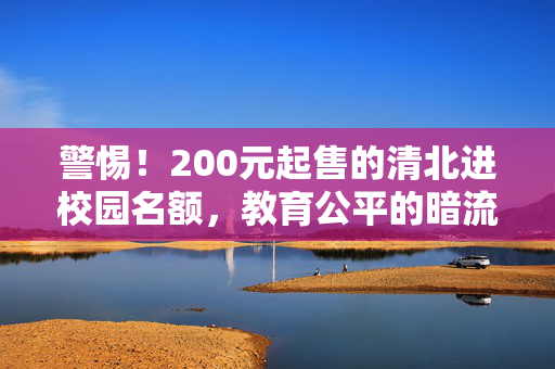 警惕！200元起售的清北进校园名额，教育公平的暗流与警示