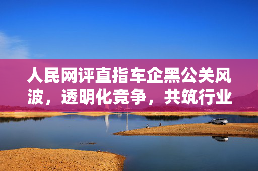 人民网评直指车企黑公关风波，透明化竞争，共筑行业健康生态——小米高管正面回应