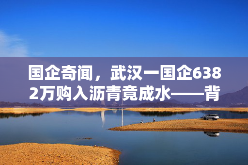 国企奇闻，武汉一国企6382万购入沥青竟成水——背后的真相与反思