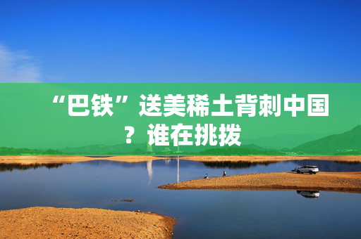 “巴铁”送美稀土背刺中国？谁在挑拨